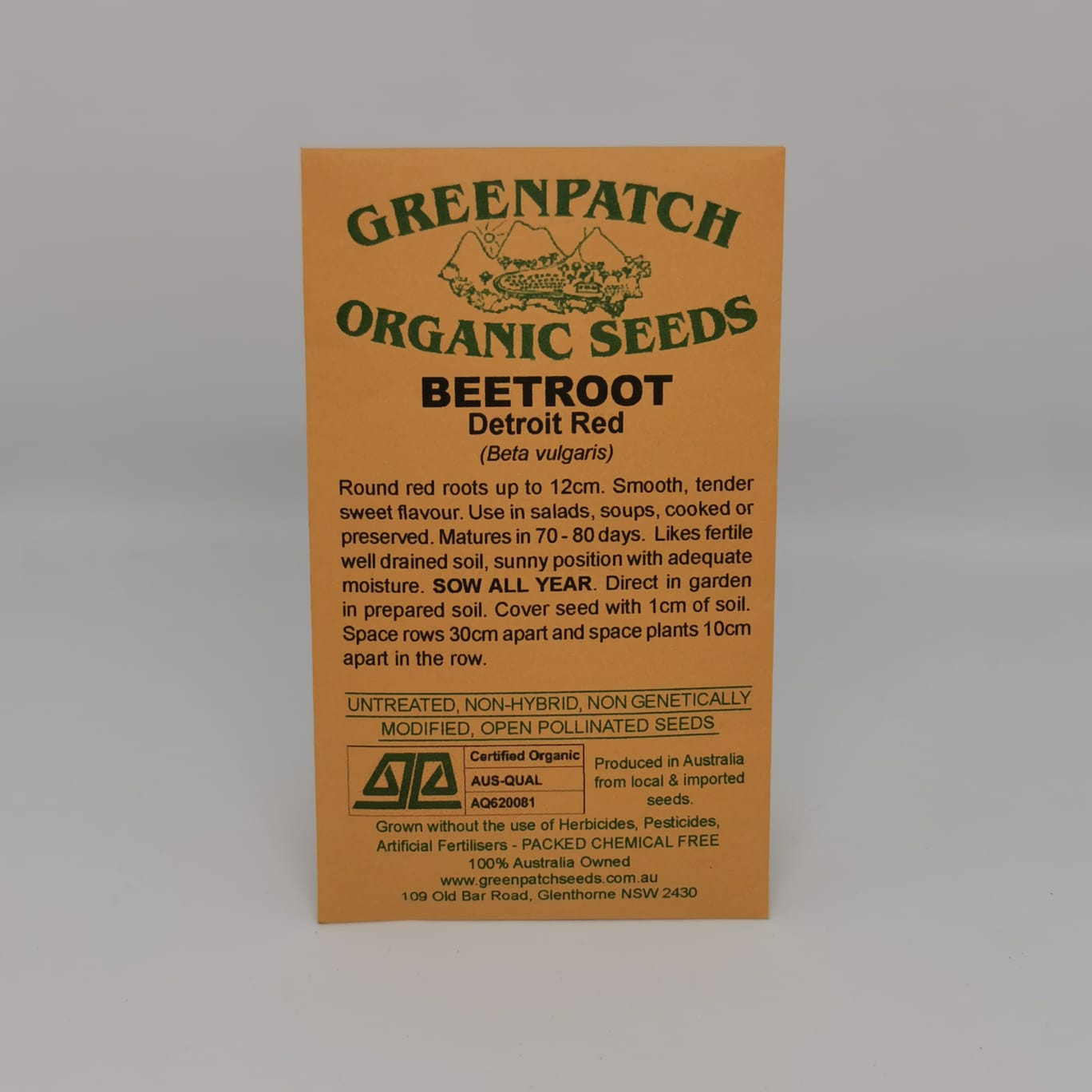 Beetroot Seed Packet