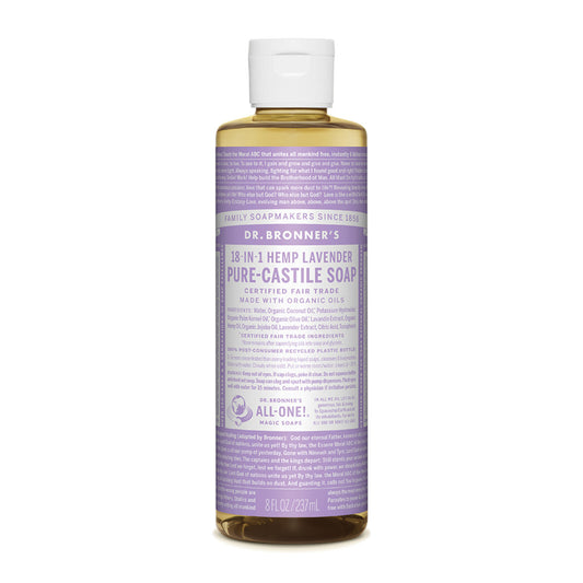 Dr. Bronner's Pure-Castile Soap Liquid (Hemp 18-in-1) Lavender