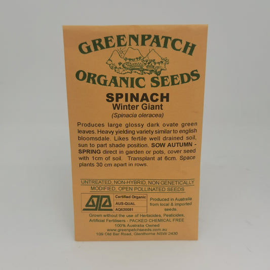 Spinach (Winter Giant) Seeds